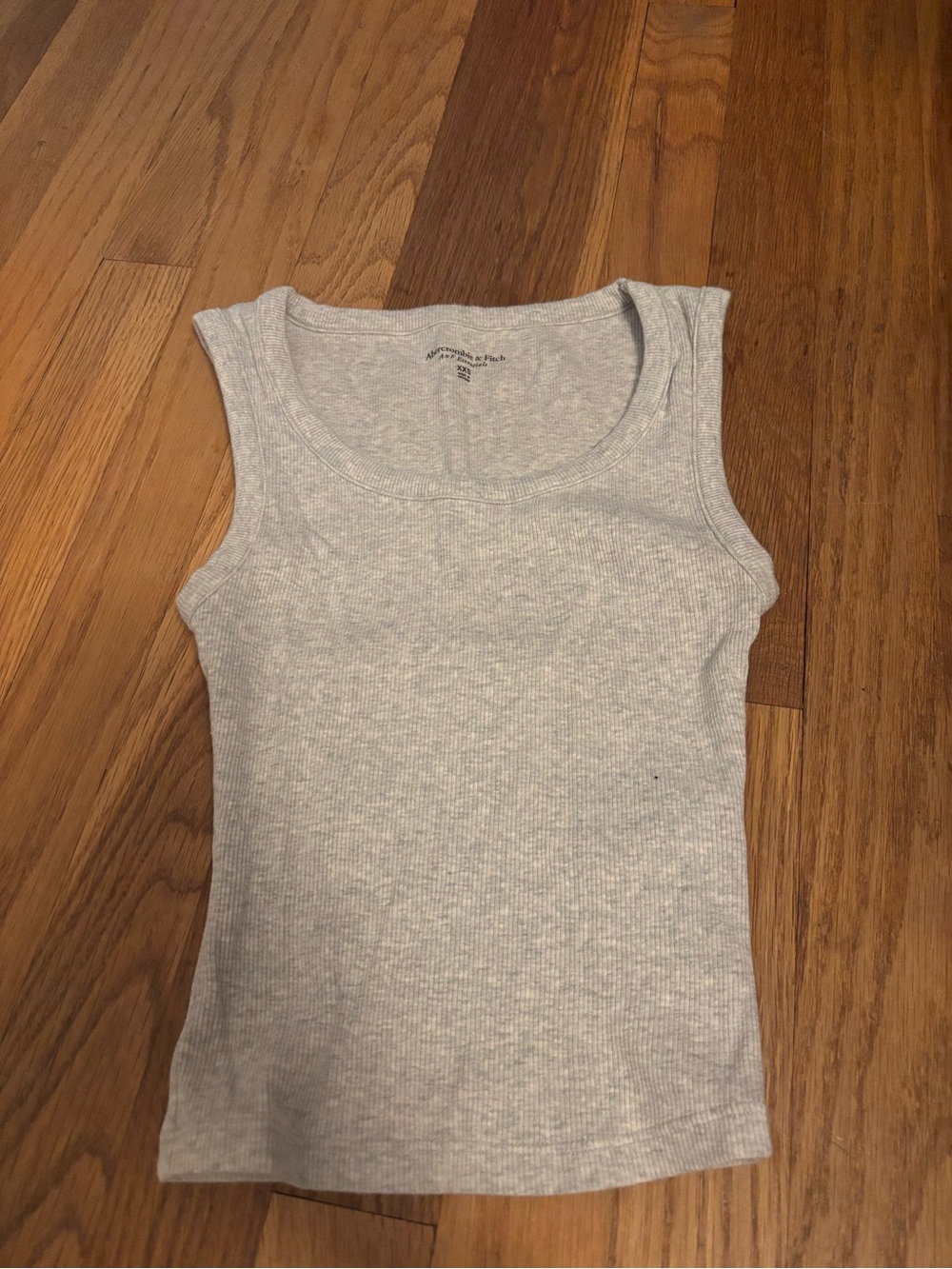 Abercrombie & Fitch Light Gray Ribbed Tank Top XXS